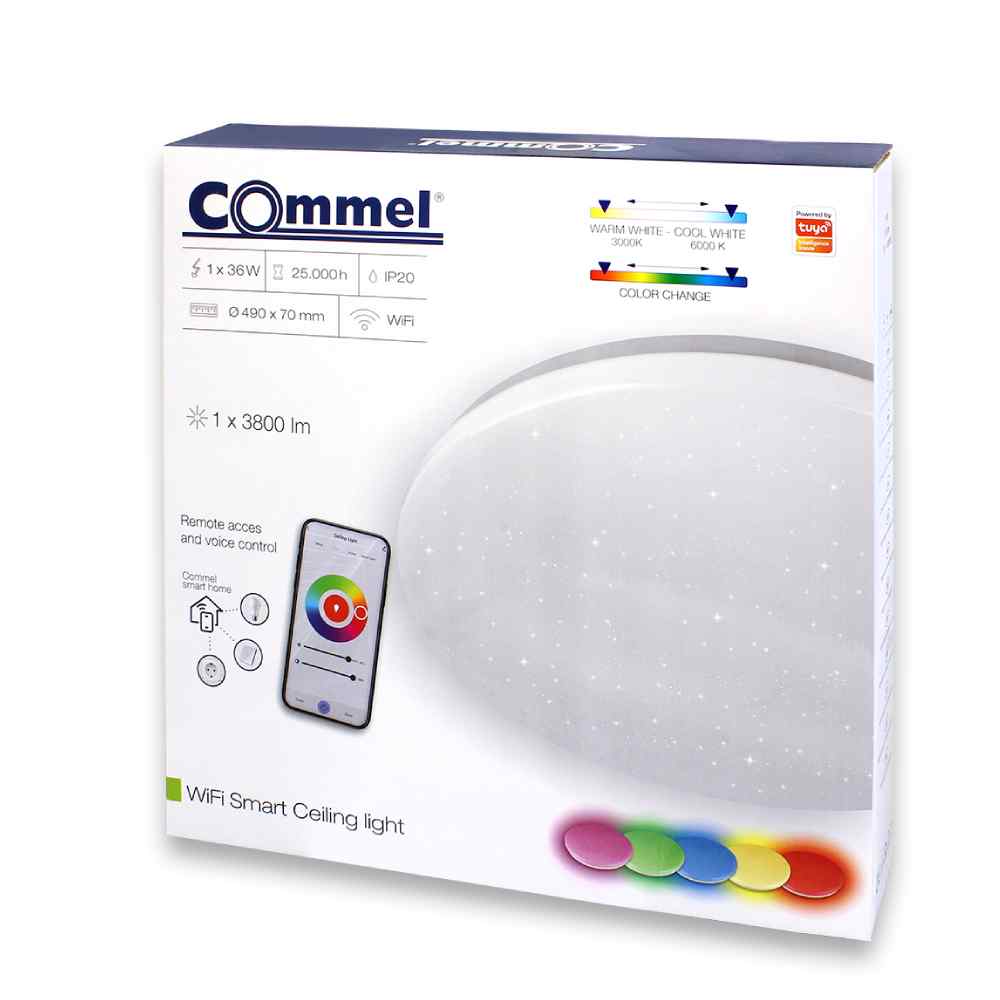 ЛЕД смарт WiFi плафоњерка 36W, RGB - HomeLight